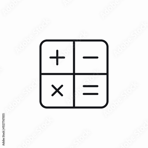 math calculations icon sign vector
