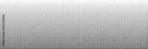 Set of halftone dots gradient pattern texture isolated on white background. Straight dotted spots using halftone circle dot raster texture. Vector blot half tone collection.