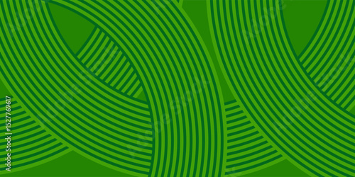 farm green banner, organic abstract background with fields. wavy green lines, natural organic products. ecology background. striped farmer green Pattern