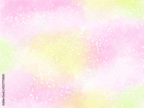 春の桜や秋のコスモスのイメージのテクスチャー背景素材。色々な花の咲いた公園のあたたかい陽射しのぼんやりしたイメージ。キラキラした光の粒子。