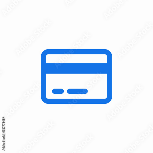 bank credit card icon sign vector