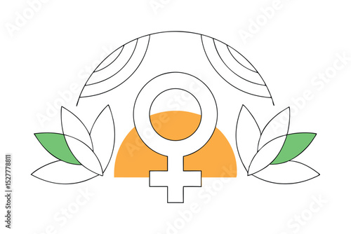 Feminist artwork celebrating women s equality day and female empowerment