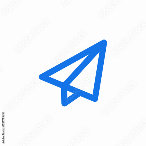 shuttle paper icon sign vector