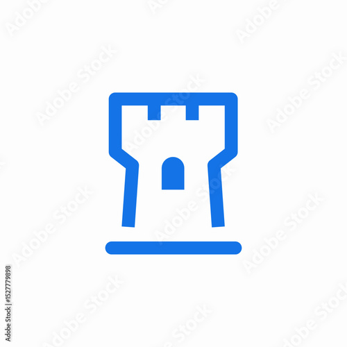 tower security icon sign vector