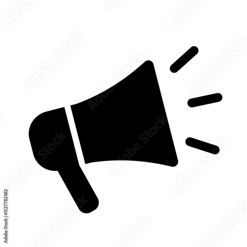 Megaphone, announcement, promotion — flat vector icon