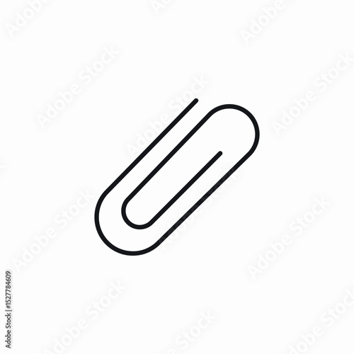 paper clip icon sign vector