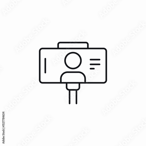 phone stand icon sign vector