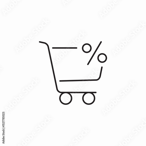 shopping discount icon sign vector