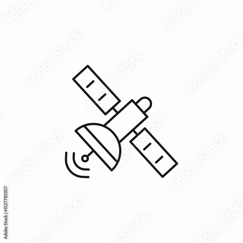 sky satellite icon sign vector