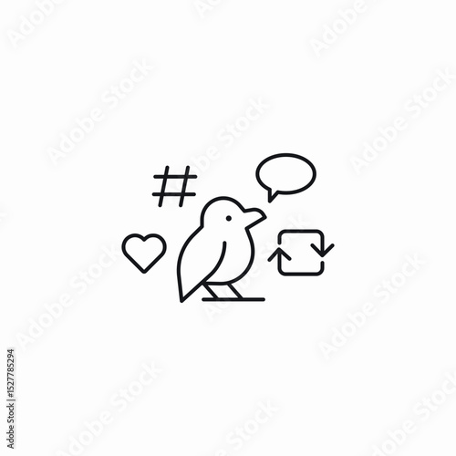 tweet reactions icon sign vector