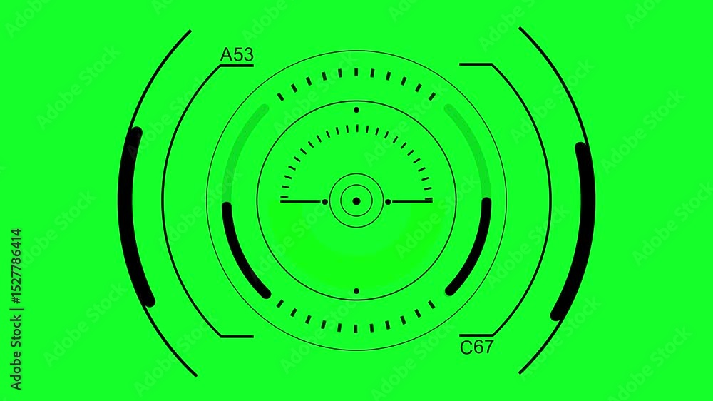 Futuristic Green Screen HUD Interface Animated Sci-Fi Targeting System Overlay for Video Editing and Motion Graphics Projects Futuristic Green Screen HUD Interface Animated Sci-Fi Targeting System Overlay for Video Editing and Motion Graphics Projects