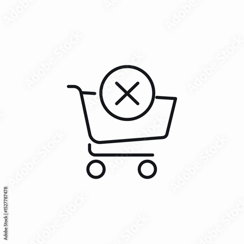 cancel order icon sign vector