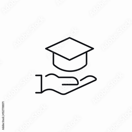 college student insurance icon sign vector