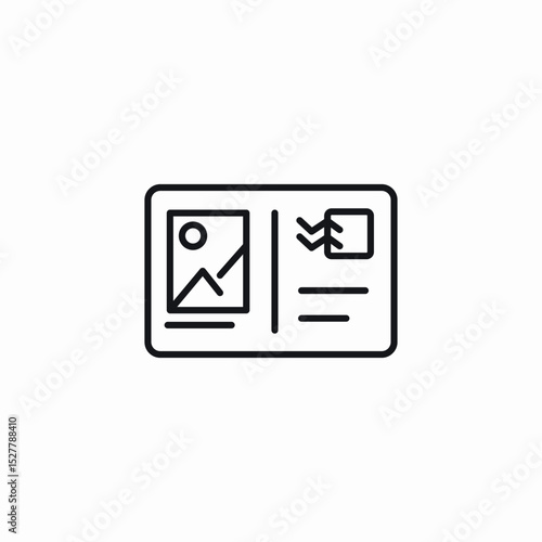 envelope post stamp icon sign vector