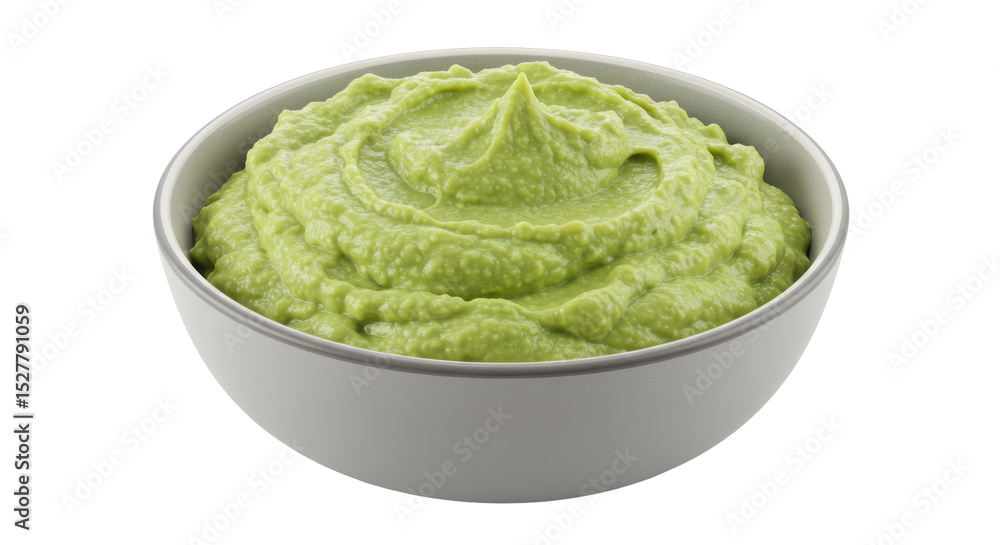 Isolated Bowl of Guacamole Isolated Bowl of Guacamole