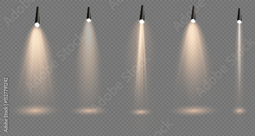 Vector light set includes light source, studio lighting, walls. It also includes floodlighting and spotlighting. Finally, it includes light beams and light effect.For banners.PNG