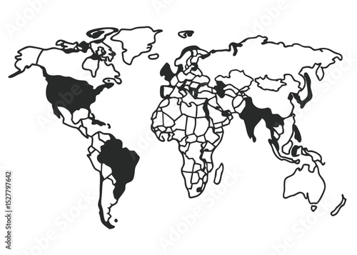 Global water scarcity risk map
