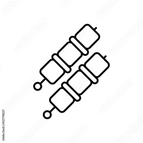 Skewer  Vector icon