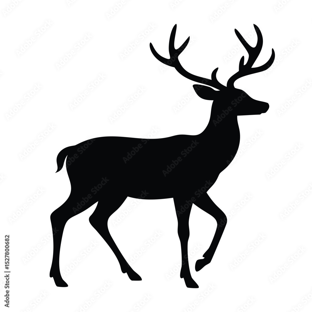 deer silhouette vector ,ai generator deer silhouette vector ,ai generator