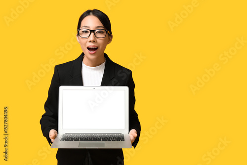 Portrait of cheerful Asian ...