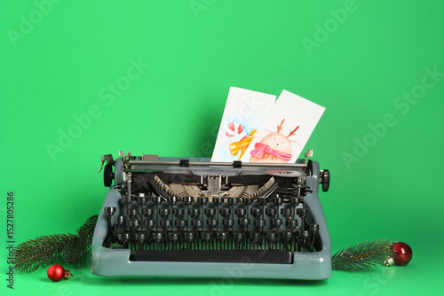 Vintage typewriter with Chr...