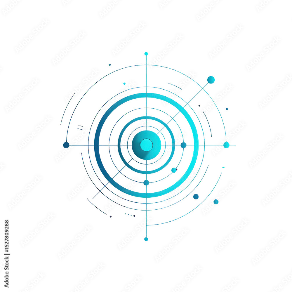 Abstract target with circles isolated on transparent background Abstract target with circles isolated on transparent background