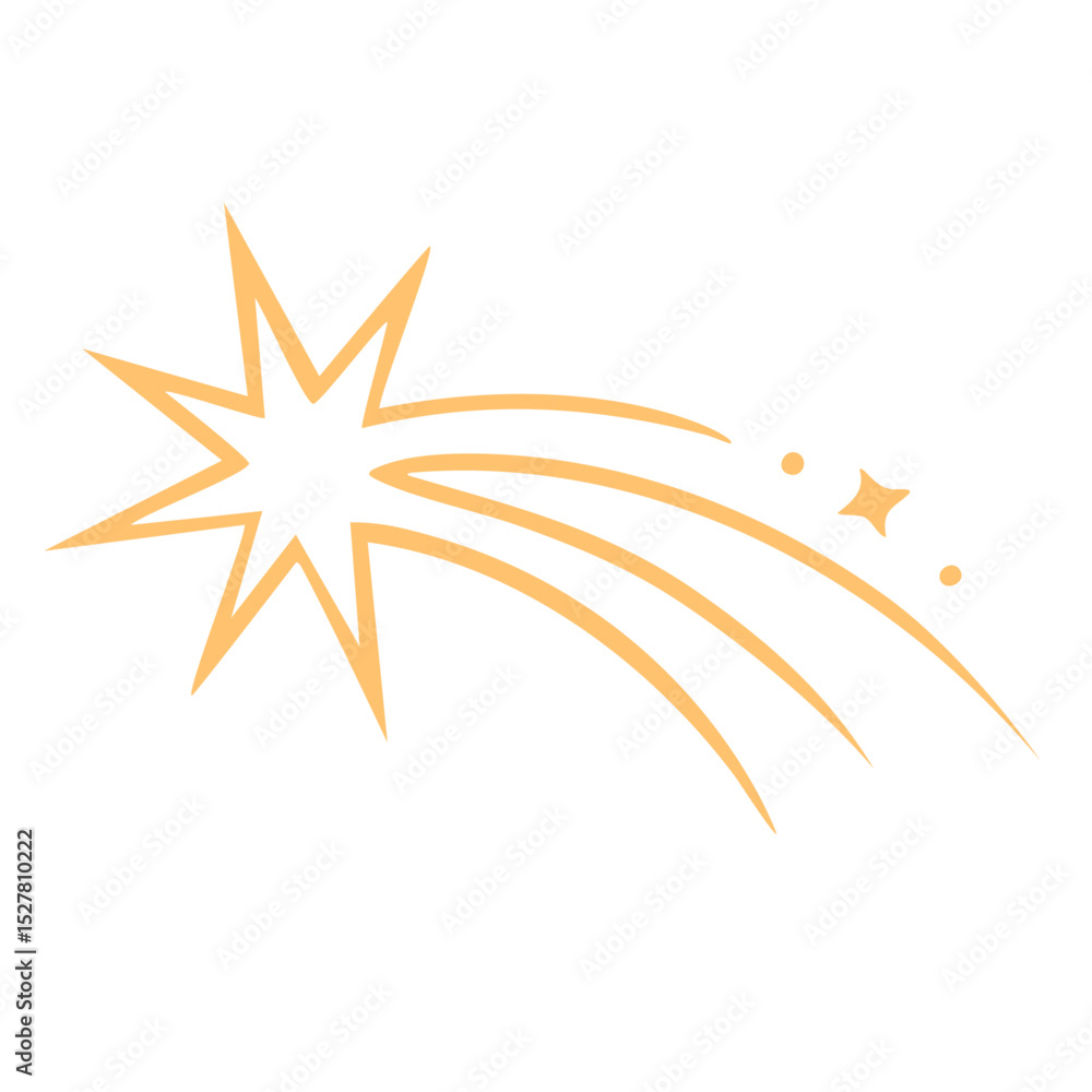 Obraz premium Dynamische Sternschnuppe Komet 