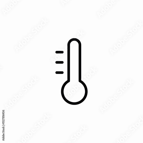 temperature thermometer icon sign vector