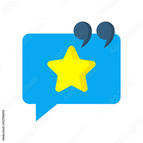 Mention flat color icon