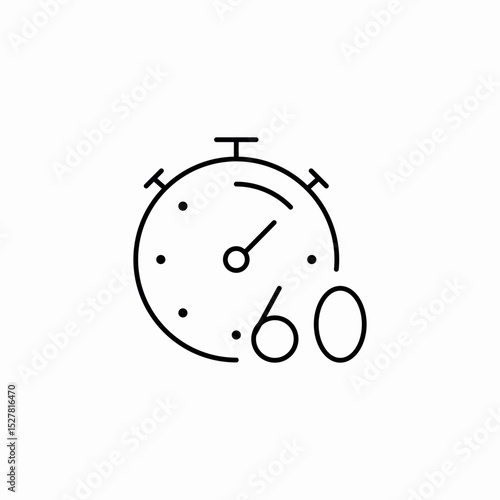 time counting icon sign vector
