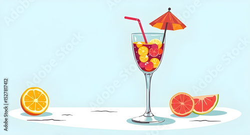 cocktail illustration