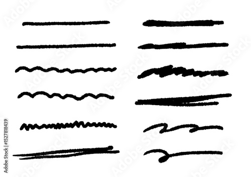 やわらかい太めの手描き線