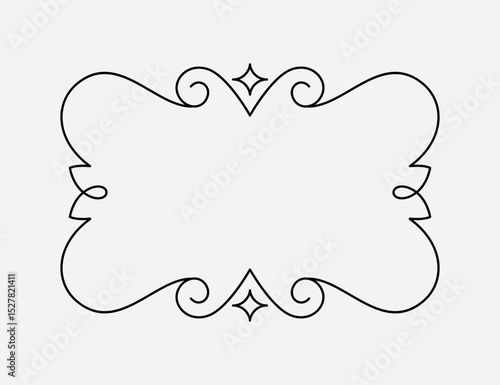 Decorative Frame featuring Leaf Elements for various artistic purposes and designs