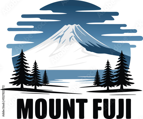Mount Fuji vector logo