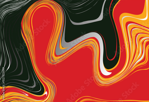 Vibrant abstract composition featuring smooth gradient patterns in shades with color, creating a sense of modernity and creativity. Ideal for backgrounds, design projects, or artistic concepts.