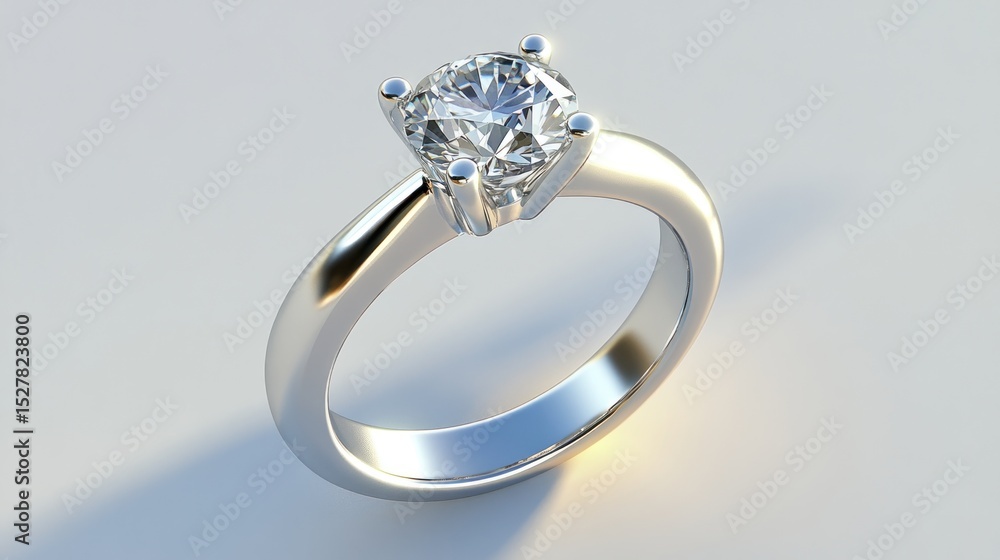 Sparkling Diamond Solitaire Engagement Ring Sparkling Diamond Solitaire Engagement Ring