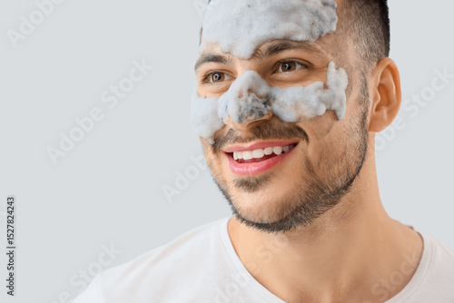 Handsome young happy man wi...