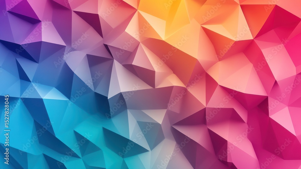 Fototapeta premium Abstract colorful polygonal pattern.