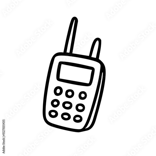 無線　線画　手書き