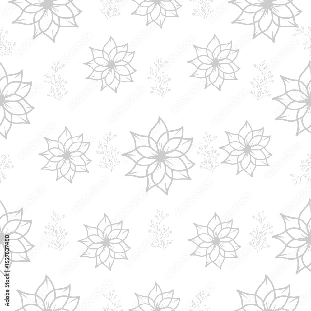 Obraz premium Flower Seamless Pattern