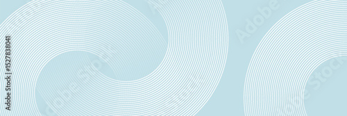 Modern abstract background. Glossy white gradient circle lines. Minimal geometric pattern. Simple graphic elements. Futuristic concept. Suitable for