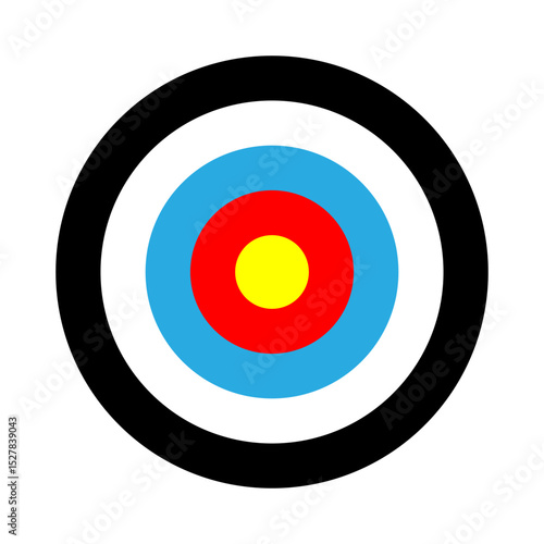 Vector illustration of Target icon isolated on transparent background