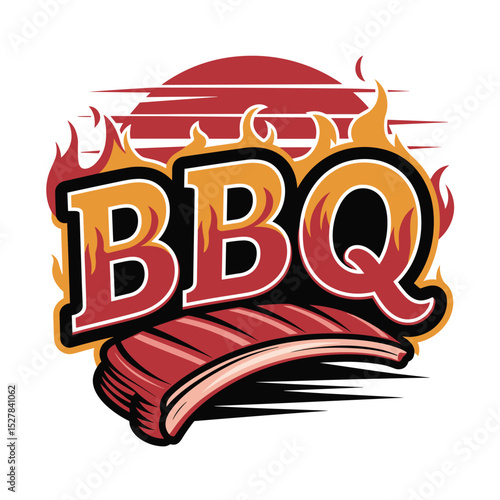 bbq logo vector