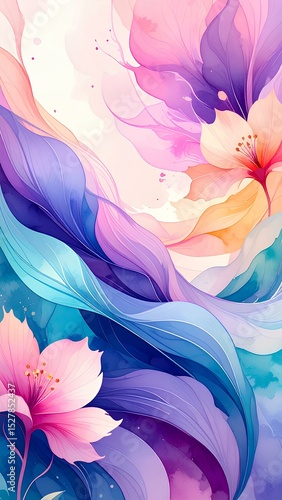 wallpaper, blooming flowers