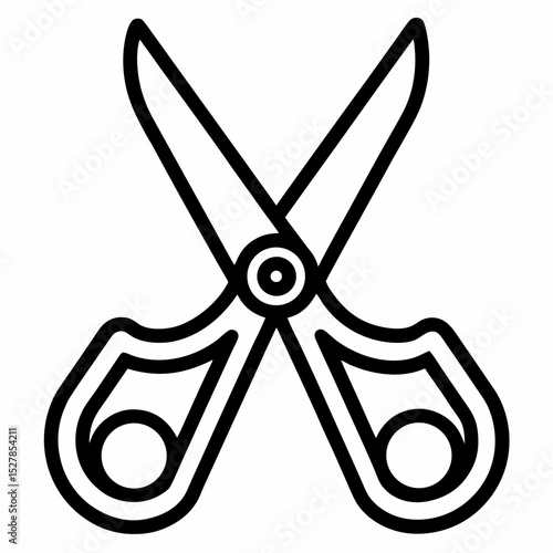 sewing tool scissor vector icon