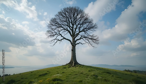 lonely tree in the field