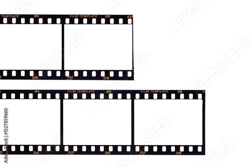 film strip isolated on white background.