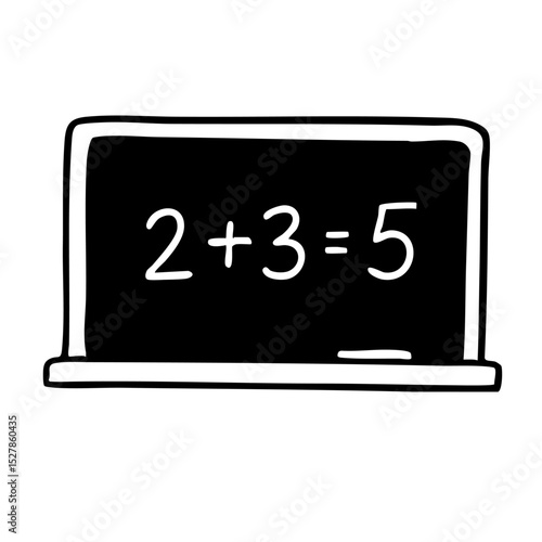 黒板　線画　手書き