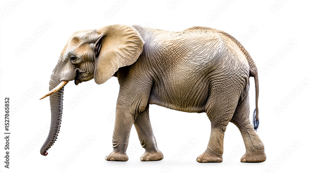 Fototapeta premium an elephant isolated on a white background