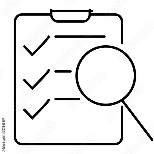 magnifying glass over document icon